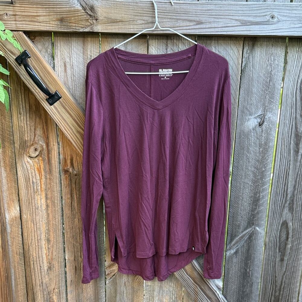 Alaskan Hardgear Duluth Trading Bamboo Purple Long Sleeve Tee Medium